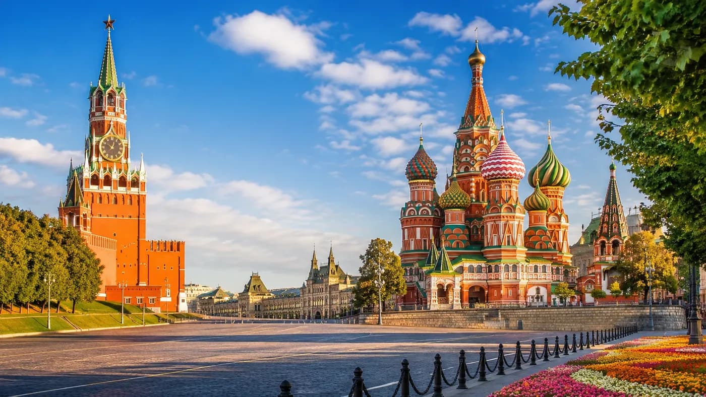 Saint Basil's Cathedral in Moscow, Russia